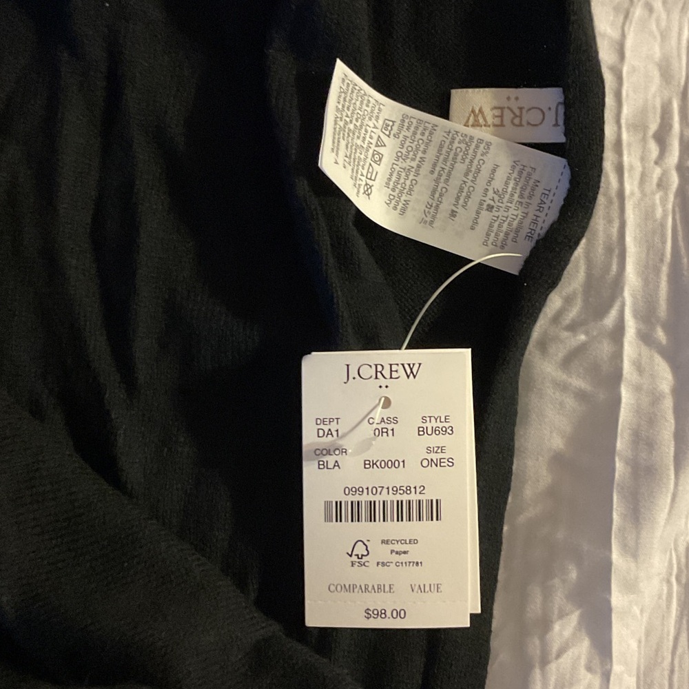 J. Crew Elegant Black wrap